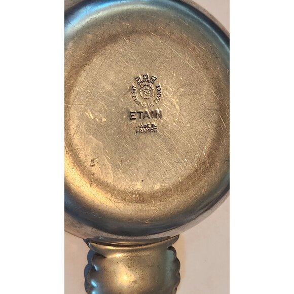 Sommeliers tasting cup Les Etains De France A shallow, silver tastevin tradition - Picture 10 of 10